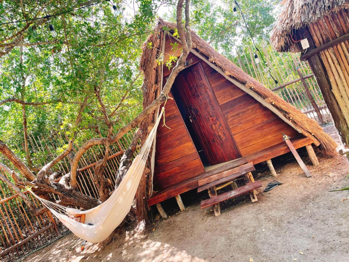 La Aldea Holbox Cabanas Y Camping ภายนอก รูปภาพ