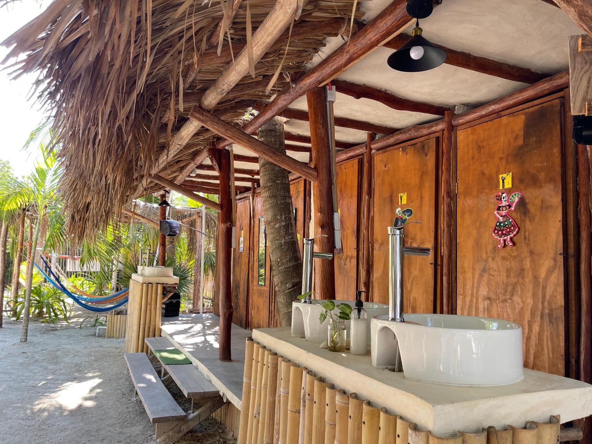 La Aldea Holbox Cabanas Y Camping ภายนอก รูปภาพ